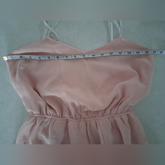 Charlotte Russe/ Skater Dress/ Elegant Peachy Pink/ Sleeveless/ Midi/ Size US S - Picture 3 of 11